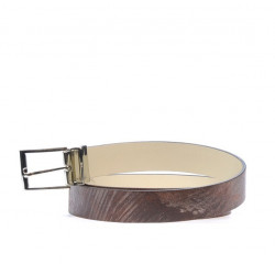 Cinturón de mujer 02m bicolor cs a marrón+beige