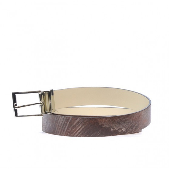 Cinturón de mujer 02m bicolor cs a marrón+beige