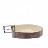 Cinturón de mujer 02m bicolor cs a marrón+beige