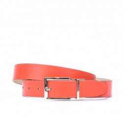 Cinturón de mujer 02m bicolor cs rojo+beige