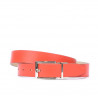 Cinturón de mujer 02m bicolor cs rojo+beige