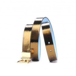 Cinturón de mujer 02m bicolor cs cobrizo+azul