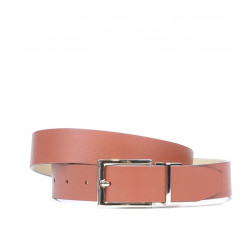 Cinturón de mujer 02m bicolor cs marrón+beige