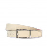 Cinturón de mujer 02m bicolor cs marrón+beige