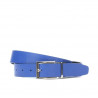 Cinturón de mujer 02m bicolor cs croco índigo+azul