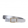 Cinturón de mujer 02m bicolor cs cobrizo+plateado