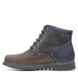 Botines para hombre 497 tuxon café+índigo