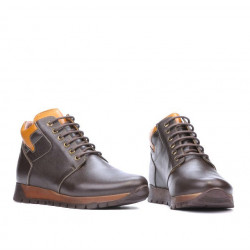 Botas hombre 495 café+marrón