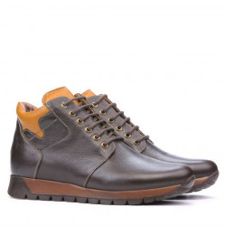 Botas hombre 495 café+marrón