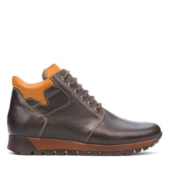 Botas hombre 495 café+marrón