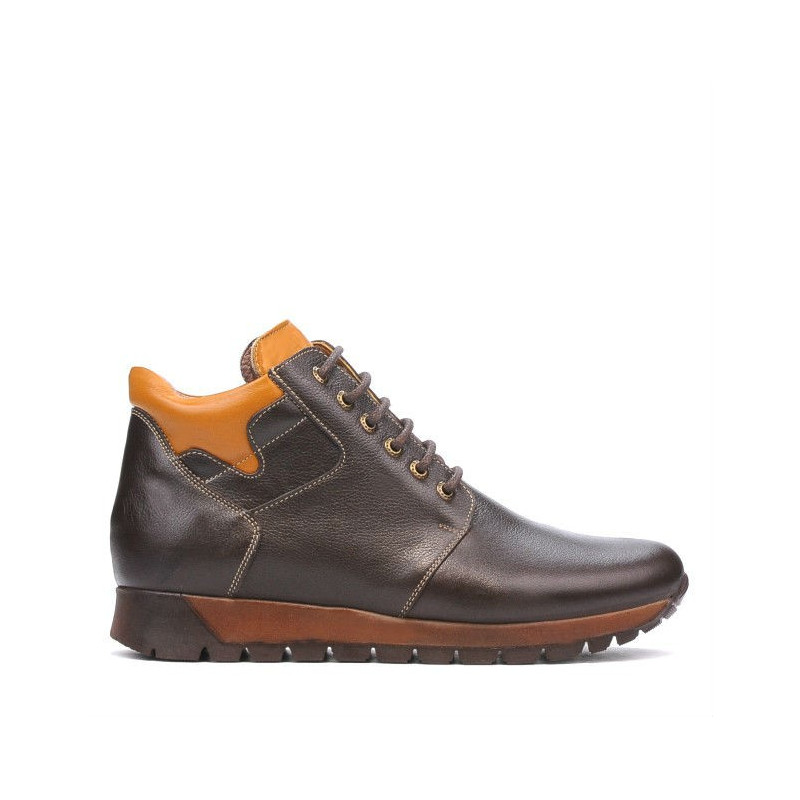 Botas hombre 495 café+marrón
