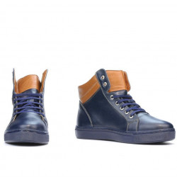 Botas para hombre 4103 índigo+marrón