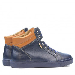 Botas para hombre 4103 índigo+marrón