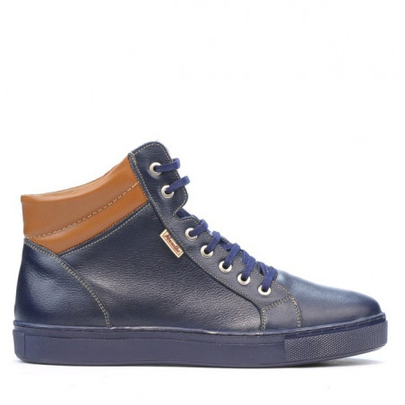 Botas para hombre 4103 índigo+marrón