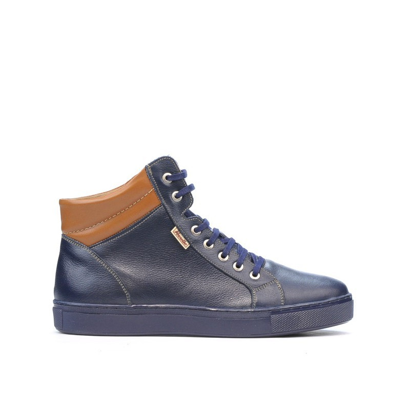 Botas para hombre 4103 índigo+marrón