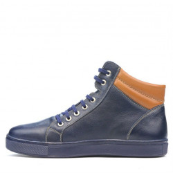 Botas para hombre 4103 índigo+marrón