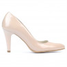 Zapatos elegantes de mujer 1234 charol marfil