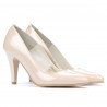 Zapatos elegantes de mujer 1234 charol marfil