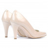 Zapatos elegantes de mujer 1234 charol marfil