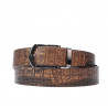 Cinturón para hombre 12b croco marrón