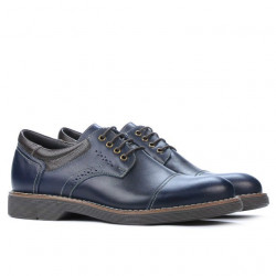 Zapatos casuales para hombre 848 índigo+café