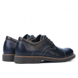 Zapatos casuales para hombre 848 índigo+café