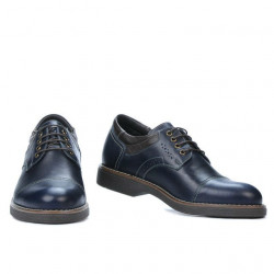 Zapatos casuales para hombre 848 índigo+café