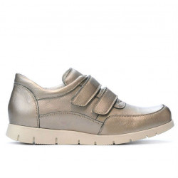 Zapatillas deportivas mujer 681 dorado 