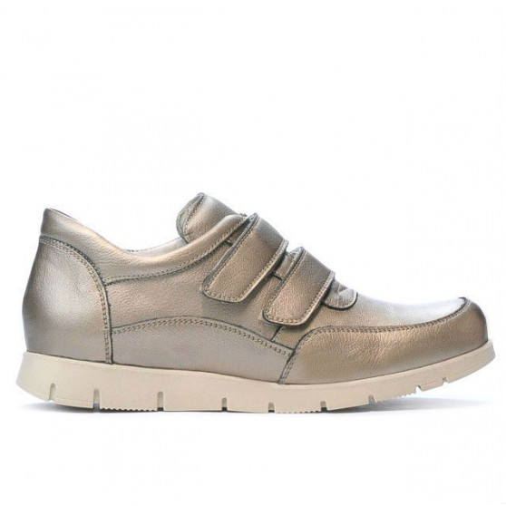 Zapatillas deportivas mujer 681 dorado 