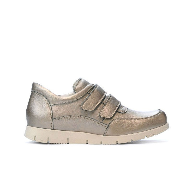 Zapatillas deportivas mujer 681 dorado 