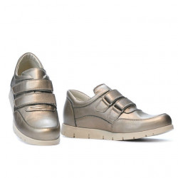 Zapatillas deportivas mujer 681 dorado 