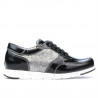 Zapatillas deportivas mujer 682 charol negro combinado
