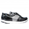 Zapatillas deportivas mujer 682 charol negro combinado