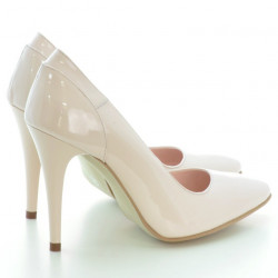 Zapatos elegantes de mujer 1230 charol rosa claro