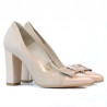 Zapatos elegantes de mujer 1262 en antílope marfil combinado