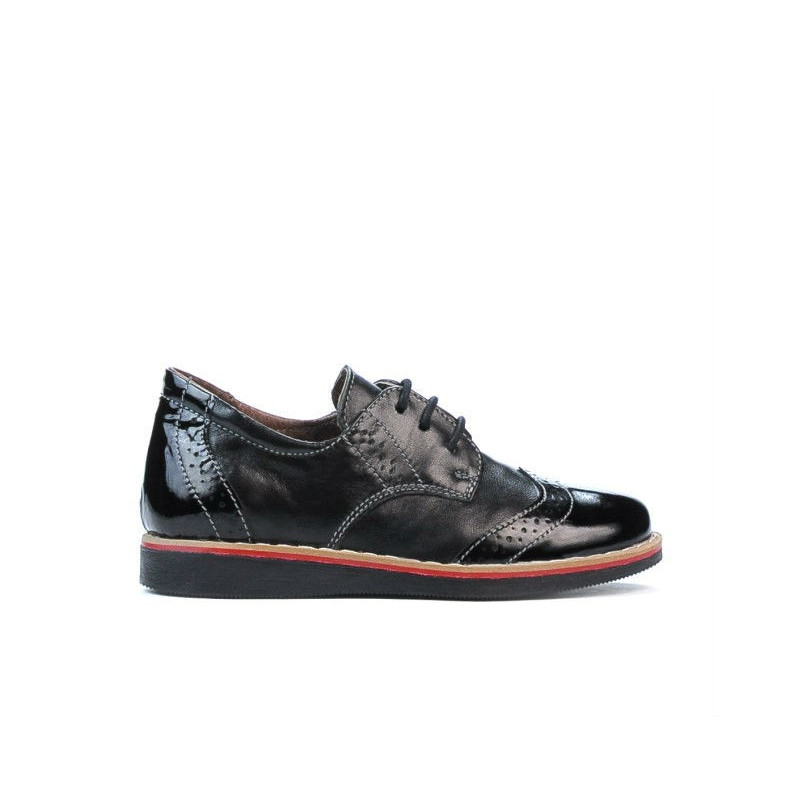 Zapatos para niños pequeños 60c charol negro combinado01