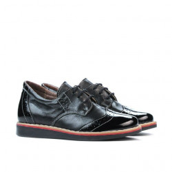 Zapatos para niños pequeños 60c charol negro combinado01