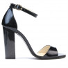 Sandalias mujer 1259 charol índigo nácar