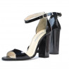 Sandalias mujer 1259 charol índigo nácar