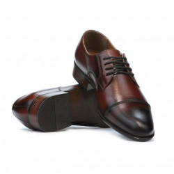 Zapatos elegantes para hombre 838 en marrón oscuro