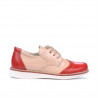 Zapatos para niños pequeños 60c charol rojo+beige01