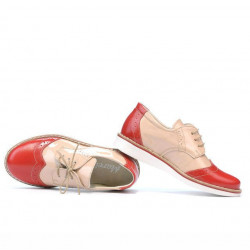Zapatos para niños pequeños 60c charol rojo+beige01