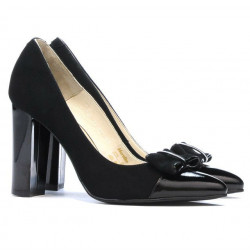 Zapatos elegantes de mujer 1262 negro antílope combinado