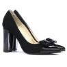Zapatos elegantes de mujer 1262 negro antílope combinado