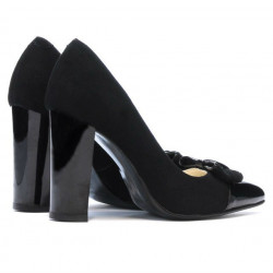 Zapatos elegantes de mujer 1262 negro antílope combinado