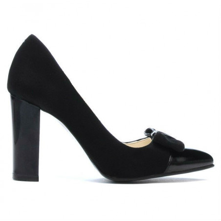 Zapatos elegantes de mujer 1262 negro antílope combinado