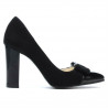 Zapatos elegantes de mujer 1262 negro antílope combinado