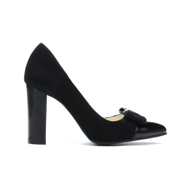 Zapatos elegantes de mujer 1262 negro antílope combinado