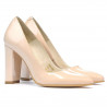 Zapatos elegantes de mujer 1261 charol marfil