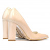 Zapatos elegantes de mujer 1261 charol marfil